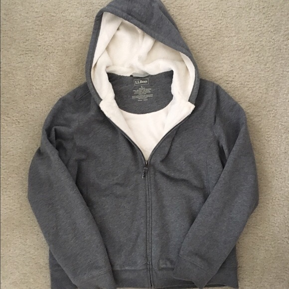 ll bean womens sherpa lined hoodie